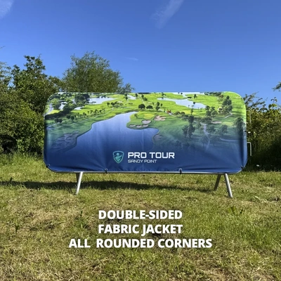 Crowd Barrier Graphic - Fabric Jacket - 2300 - Double Sided - All Rounded Corners