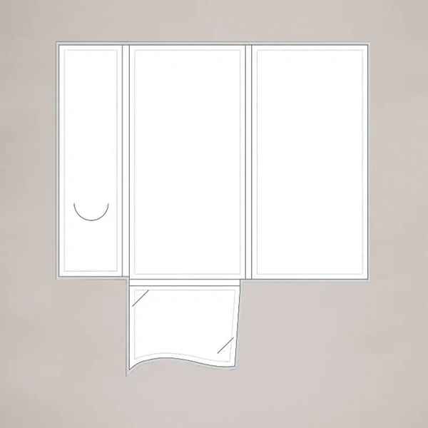  Dl Interlocking Folder Template