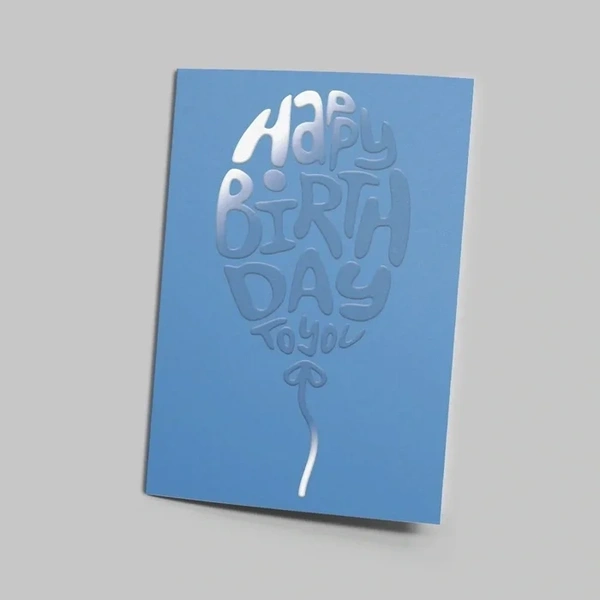 A Size Greetings Card Spot UV