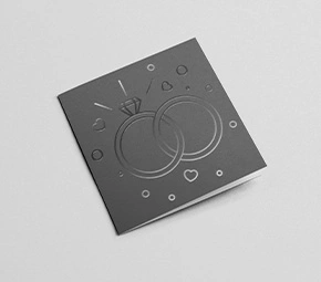 Square Spot UV Greetings Card